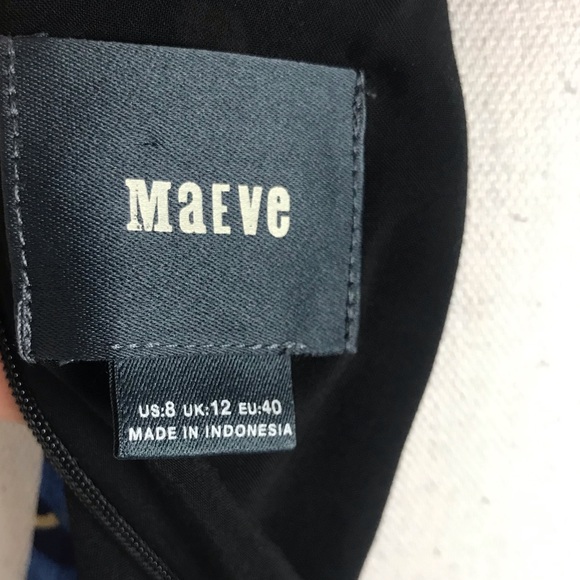 Maeve multi-color open shoulder Elia dress size 8 - Picture 5 of 7